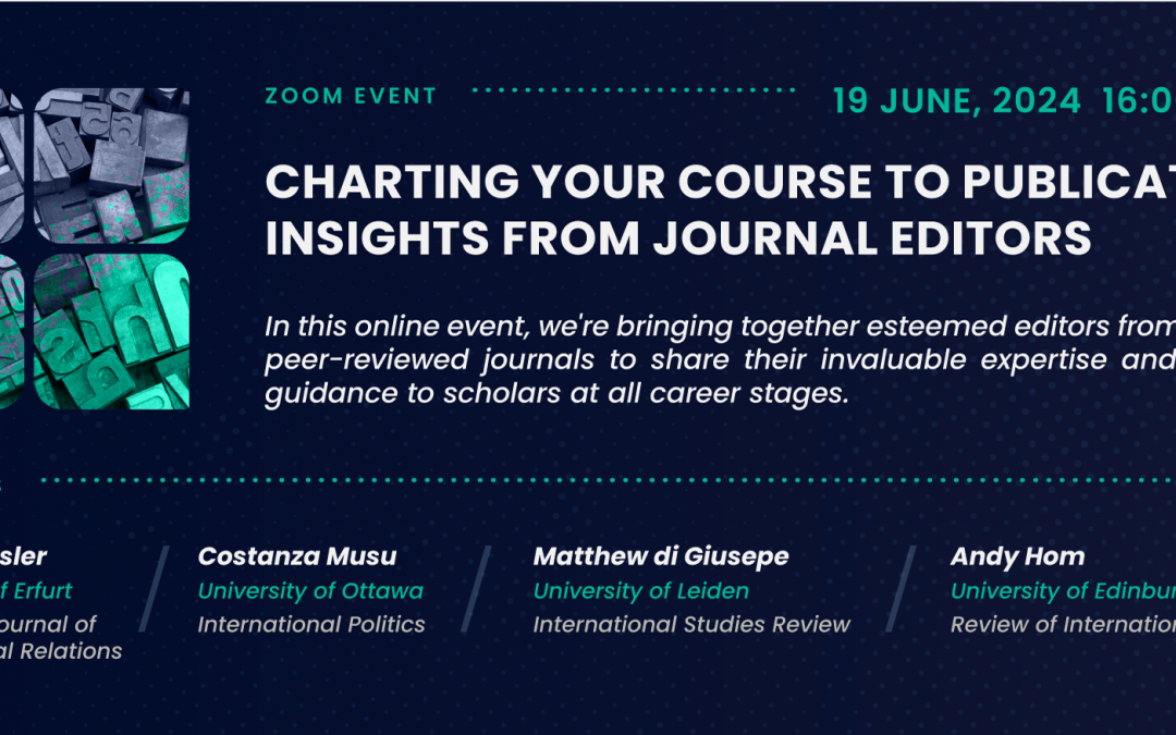 Online Event – Charting Your Course to Publication: Insights from Journal Editors